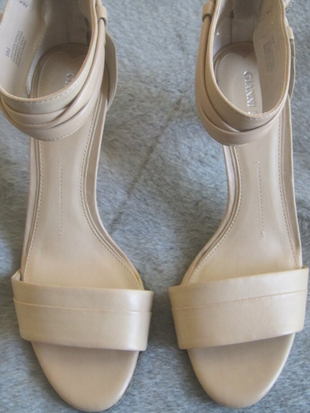 GIANNI BINI TAN DEDEE LEATHER HEELS 9 NIB $79.99
